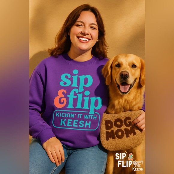 Dog Mom Energy” Cozy Sherpa Brown Soft Pouch – For Snacks, Treats & Slay Days - Picture 2 of 16